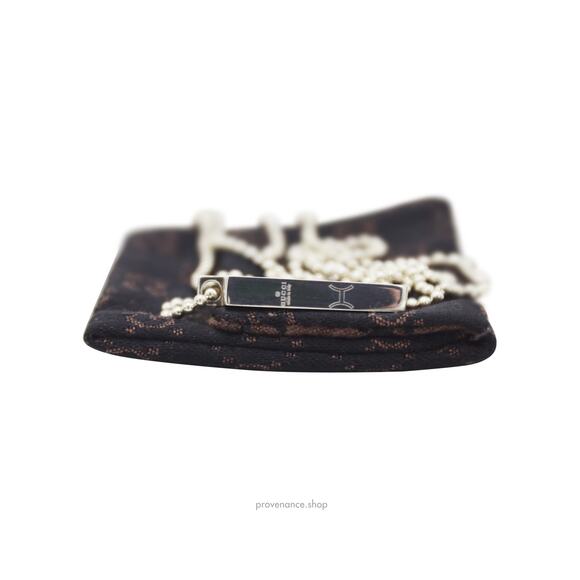 🔴 Gucci Pisces Birthstone Necklace - Malachite & Sterling Silver - Picture 4 of 6